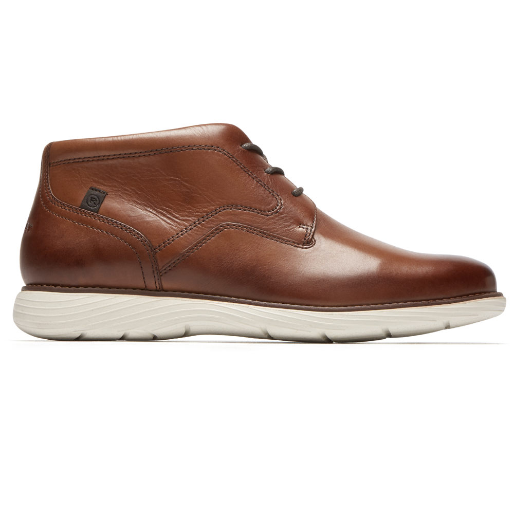 Botas Rockport Hombre Mexico - Garett Chukka Marrom - ZJKUE7341